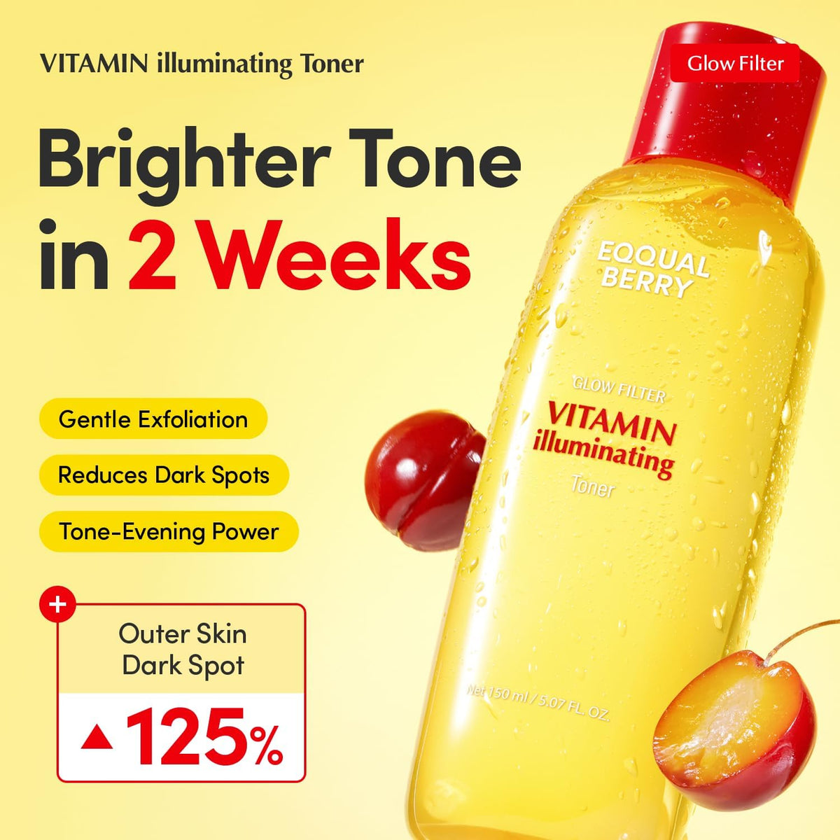 EQQUALBERRY -Vitamin Illuminating Toner (200ml)