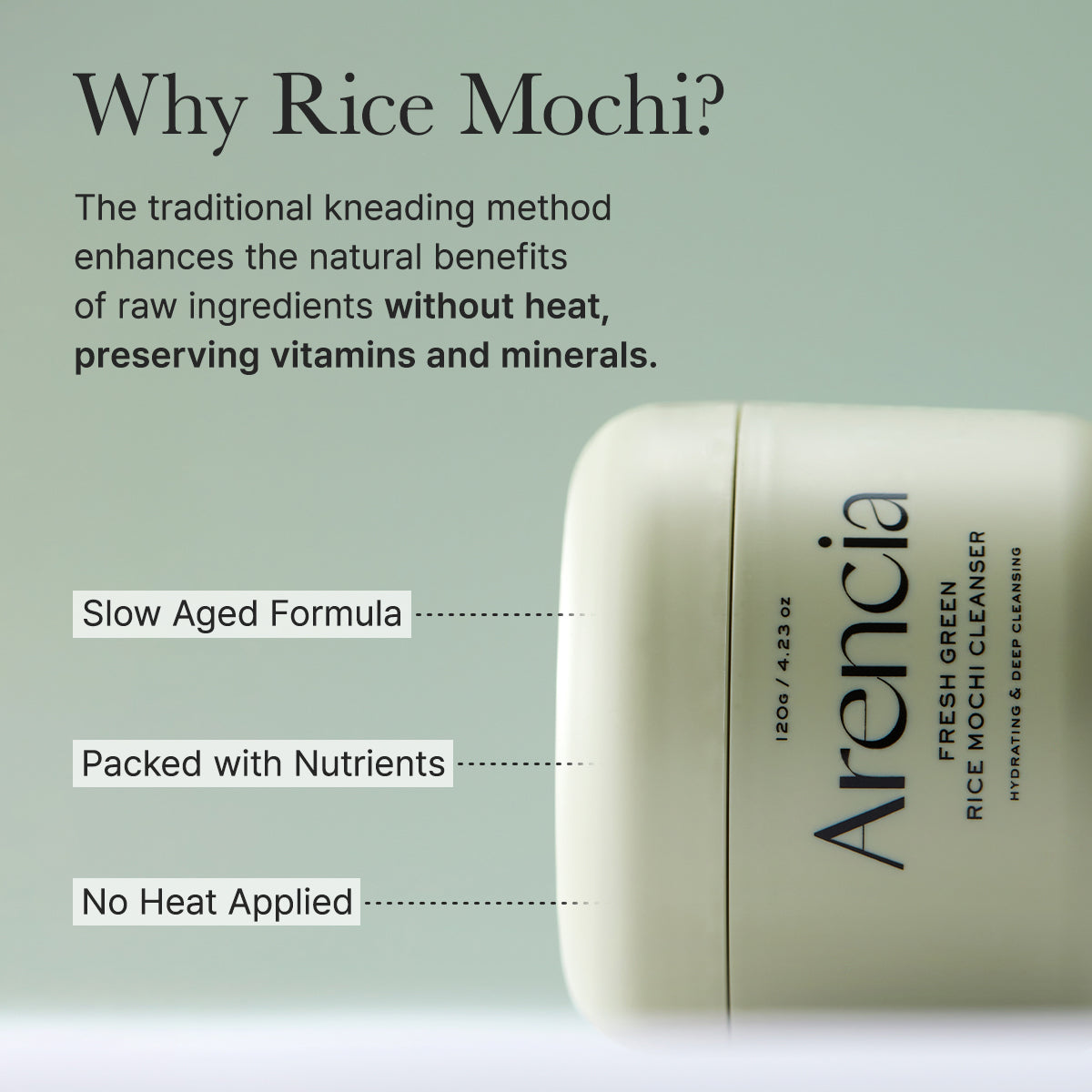 ARENCIA-Fresh Green Rice Mochi Cleanser 120g
