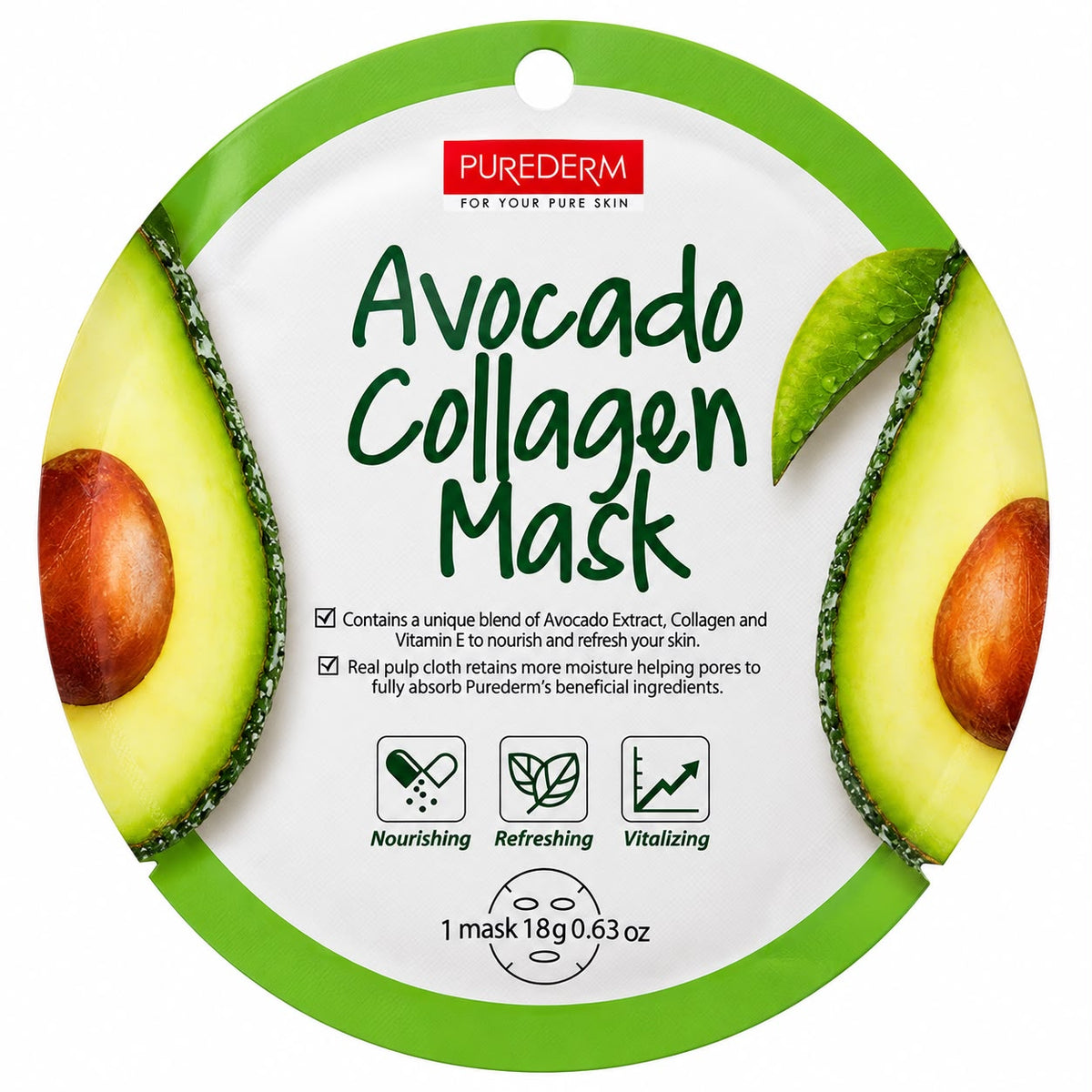 Avocado collagen mask