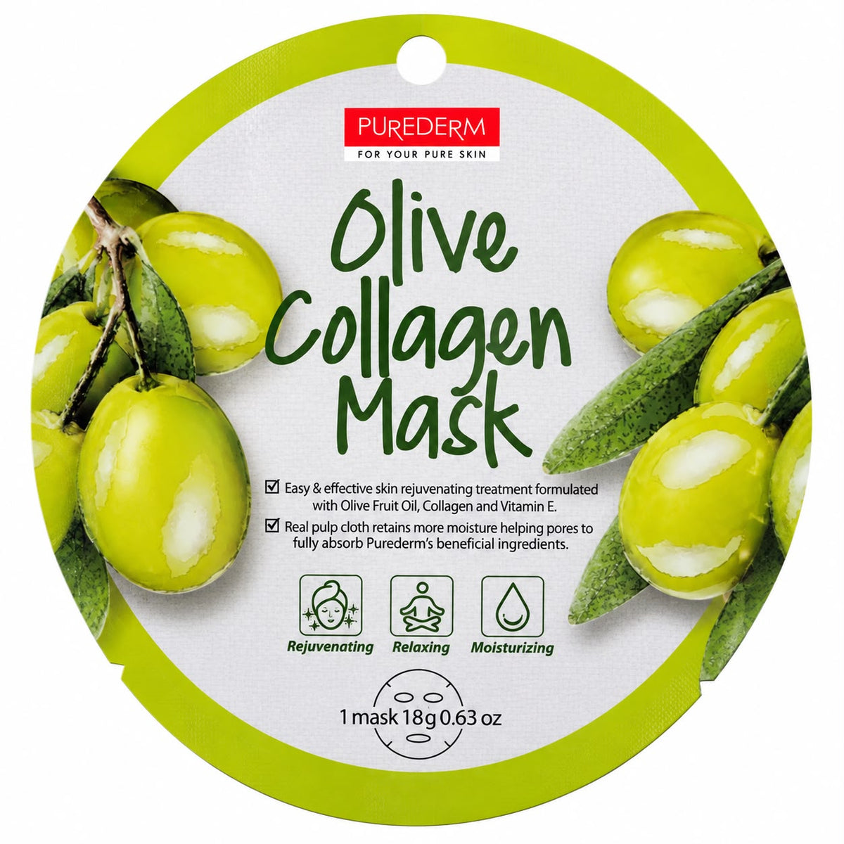 Olive collagen mask
