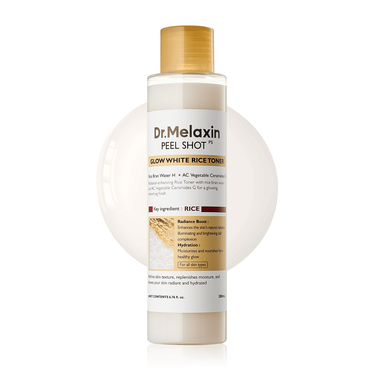 Dr.Melaxin -Peel Shot Glow White Rice Toner 200ml